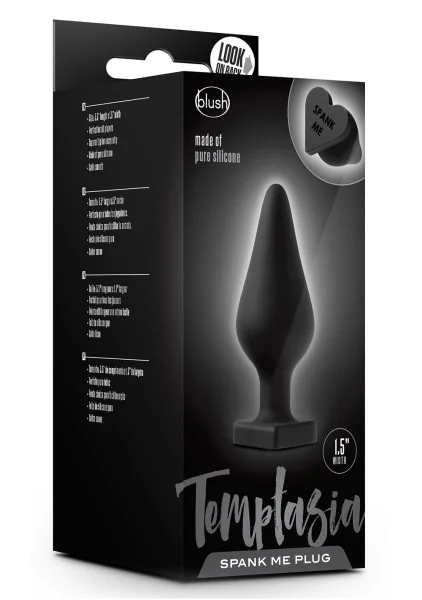 Blush Temptasia Spank Me Silicone Heart Butt Plug