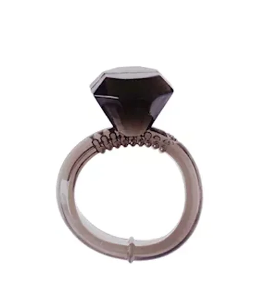 Share Satisfaction Diamond Cock Ring - Grey — image 3 of 4