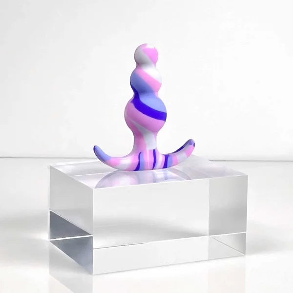 Avant Twilight Beaded Silicone Butt Plug By Blush - Blue — image 8 of 10