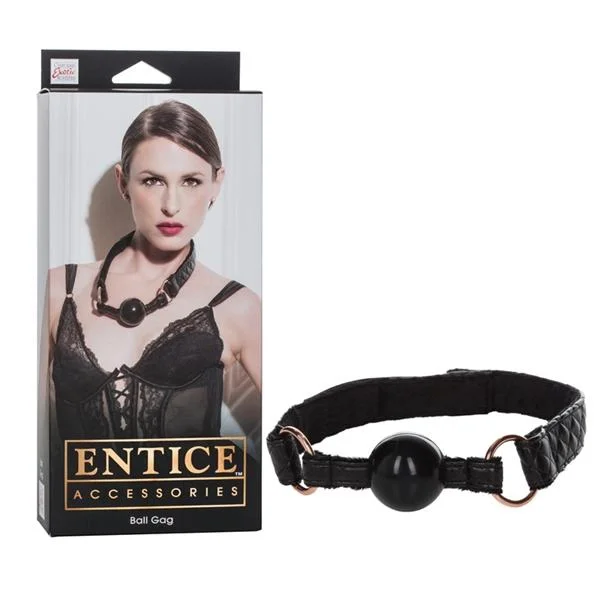 Entice Ball Gag Black O/S