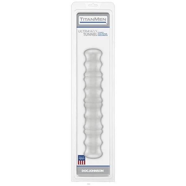Titamen Extra Long Tunnel Masturbator Clear