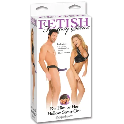 Fetish Fantasy Series for Him or Her Hollow Strap on Purple