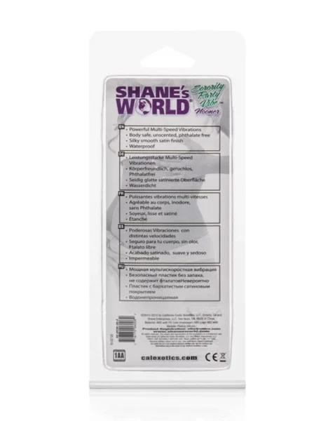 Shanes World Sorority Party Vibe Nooner - Purple - 4.75 Inch