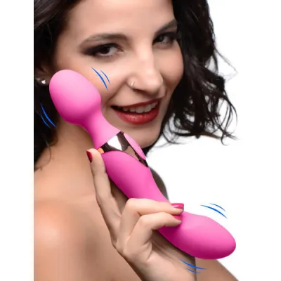 10x Dual Duchess 2 in 1 Silicone Massager Pink