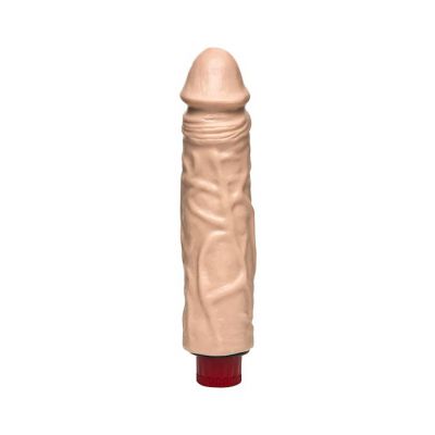 The Naturals Heavy Veined Dong Thick 8 Inch White