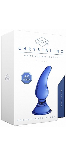 4.5" Genius Glass Butt Plug