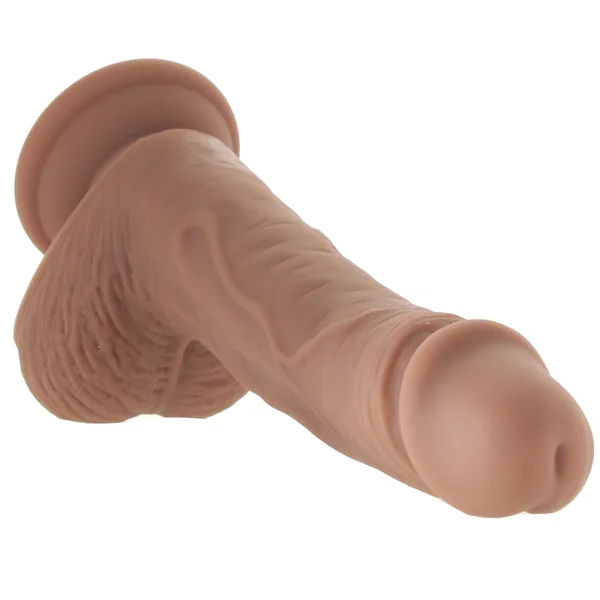 Silicone Studs Realistic 5" Suction Cup Dildo - Caramel