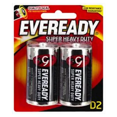 Eveready Super Heavy Duty D 2 Pack