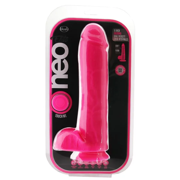 Neo Elite 11 Inch Dual-Density Silicone Dildo with Suction Cup