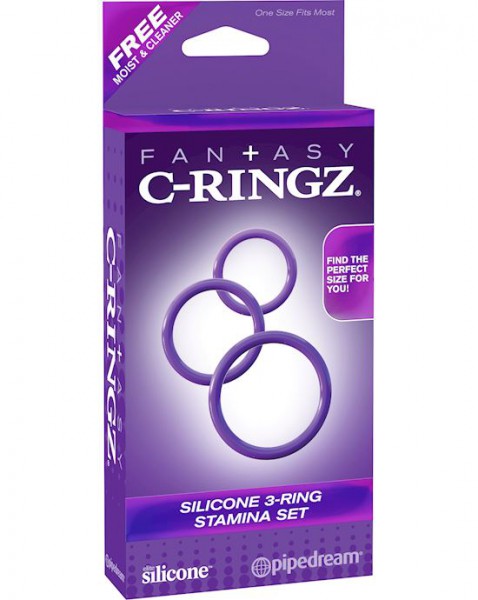 Fantasy C-Ringz Silicone 3-Ring Stamina Set