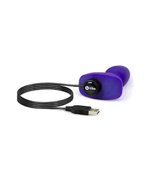 B-vibe Usb Rechargeable Petite Rimming Plug - Purple - 4.9 Inch — image 10 of 14