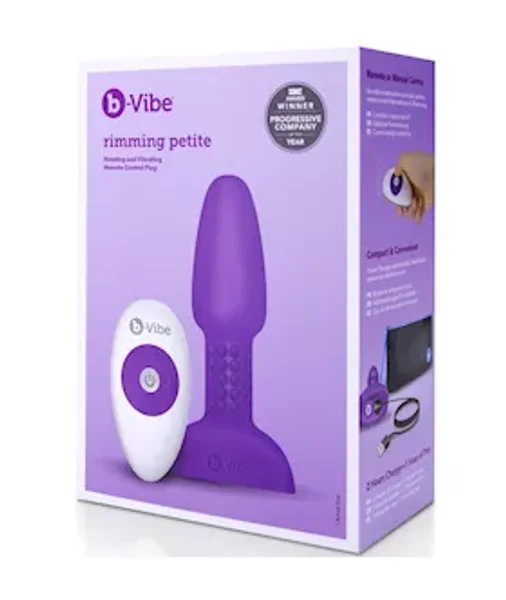 B-vibe Usb Rechargeable Petite Rimming Plug - Purple - 4.9 Inch — image 12 of 14