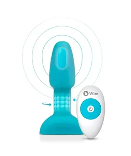 B-vibe Usb Rechargeable Petite Rimming Plug - Teal - 4.9 Inch — image 10 of 18
