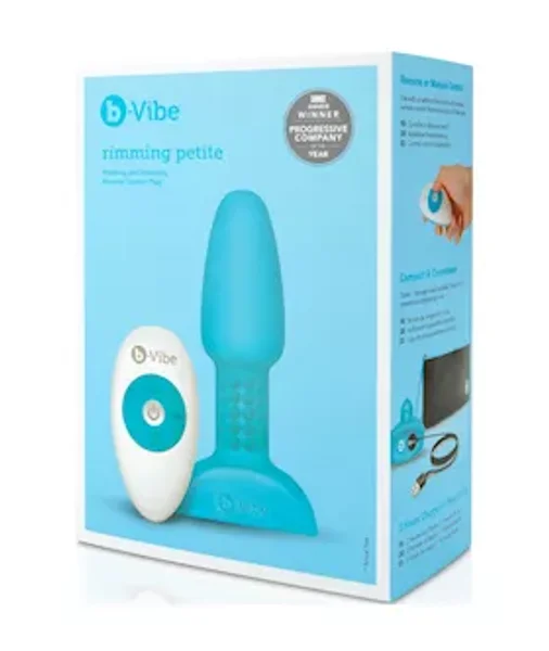 B-vibe Usb Rechargeable Petite Rimming Plug - Teal - 4.9 Inch — image 13 of 18
