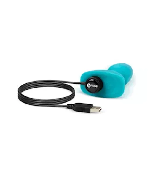 B-vibe Usb Rechargeable Petite Rimming Plug - Teal - 4.9 Inch — image 12 of 18