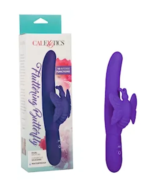 Posh 10-function Silicone Fluttering Butterfly Vibrator - Purple — image 3 of 4