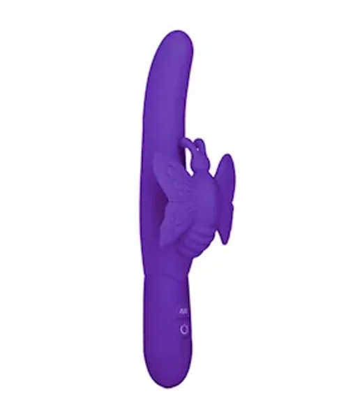 Posh 10-function Silicone Fluttering Butterfly Vibrator - Purple — image 2 of 4