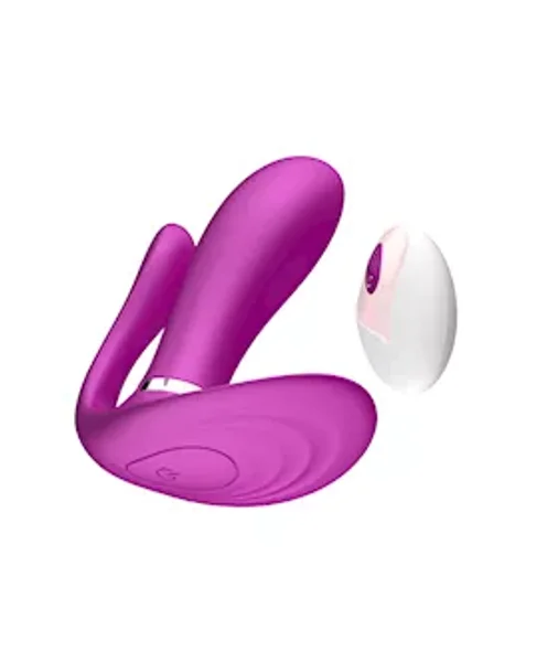 Anja Triple Stimulation Vibrator  - Purple — image 2 of 2
