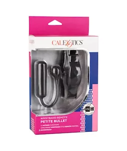 Petite Bullet Mini Vibrator With Wristband Remote - Black — image 17 of 18