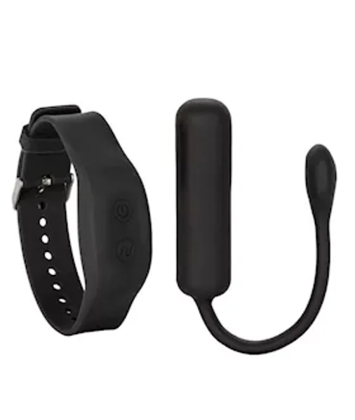 Petite Bullet Mini Vibrator With Wristband Remote - Black — image 10 of 18