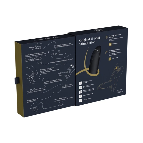 Clitoral Stimulation:  Womanizer Og G-spot Pleasure Air Stimulator Dark Grey