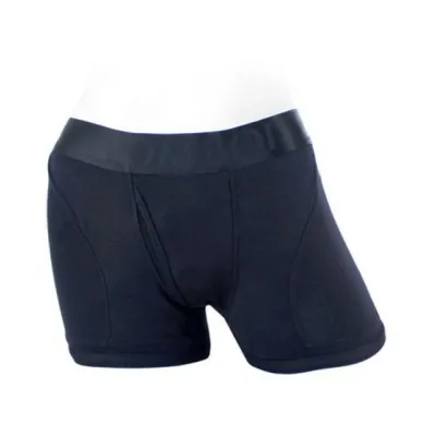 Strap on Dildos Harnesses Spareparts Tomboii Rayon Boxer Briefs Harness Black Size 3xl
