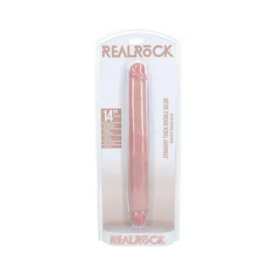 Couples Dildos Realrock 14 In Thick Double ended Dong Beige