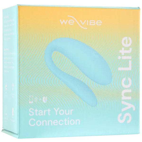 We-Vibe Sync Lite App Controlled Rechargeable Silicone Couples Vibrator - Aqua
