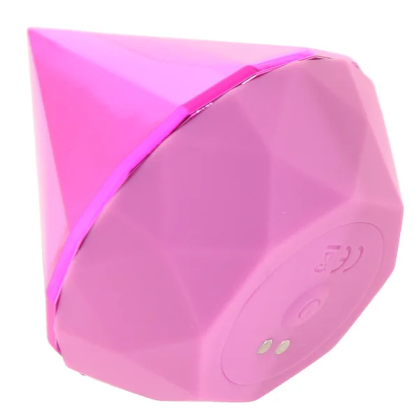 Sugar Pop Jewel Rechargeable Silicone Pressure Wave Clitoral Stimulator - Pink