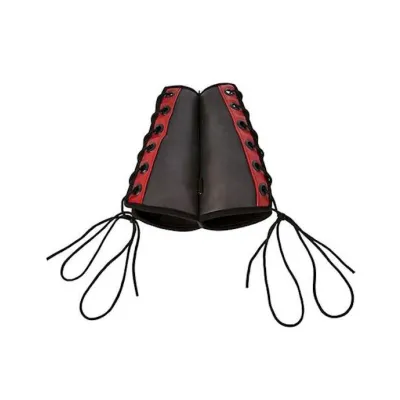 Saffron Gauntlet Cuffs Red