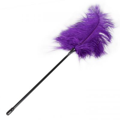 Bondara Purple Ostrich Feather Tickler 17 Inch