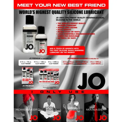 JO Premium Silicone Lubricant 4oz