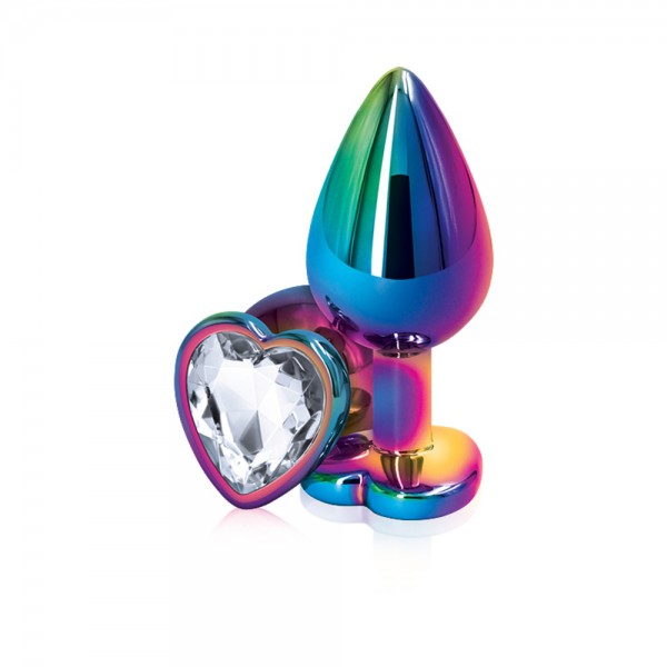Rear Assets Mulitcolor Heart Medium Clear
