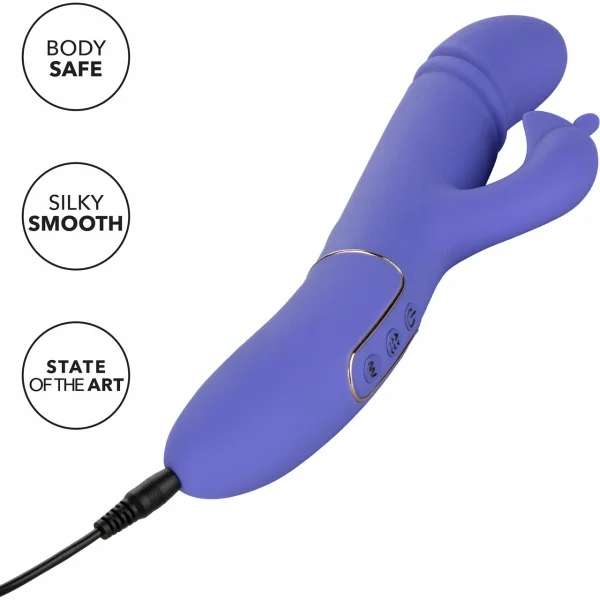Shameless Seducer Powerful Silicone Rabbit Style Thrusting G-Spot Vibrator By CalExotics — image 6 of 13