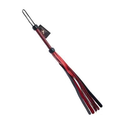 Bound X Leather Flogger With Spikes