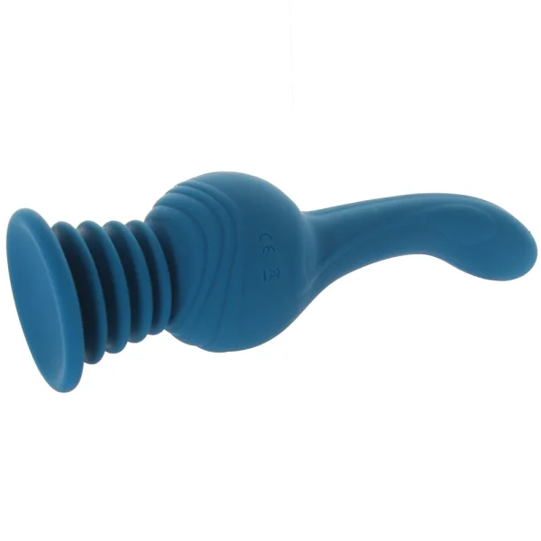 Revolution Earthquake Shaking Thrusting Silicone Rechargeable Stimulator With Remote By NS Novelties - Teal