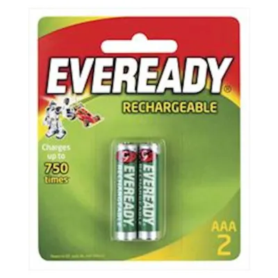 Eveready Recharge Batteries Aaa 2pk