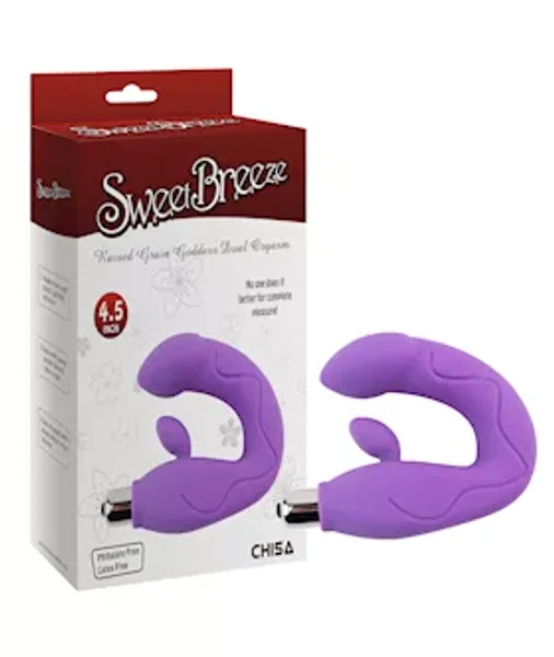 Raised Goddess Dual Stimulator - Purple - 4.5 Inch — image 2 of 2