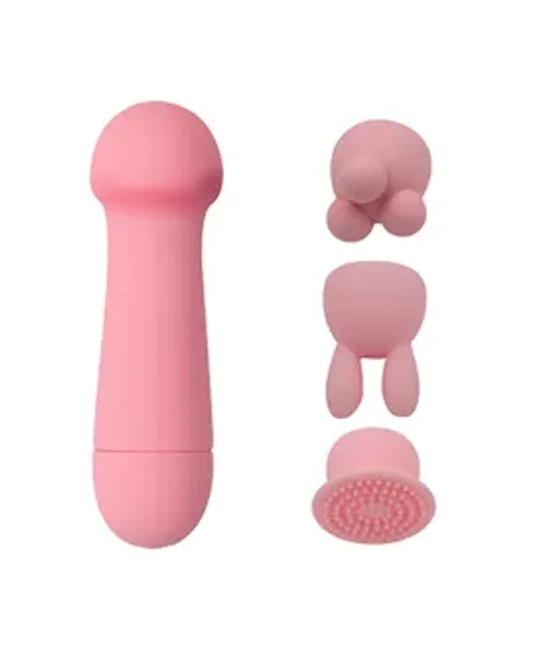Triple Trouble Wand Vibrator - Pink — image 2 of 2