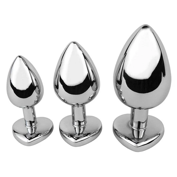 Jeweled Metal Heart Butt Plug — image 14 of 17