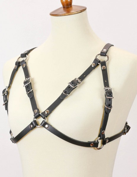 Funk Plus Cross Back Buckle Bra Harness