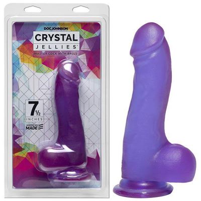 Crystal Jellies 7 5 Master Cock with Balls