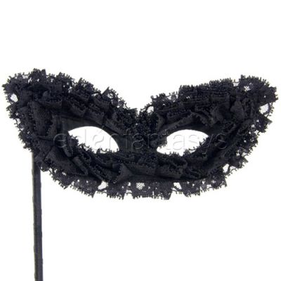 Ruffle masquerade mask