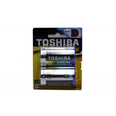 Toshiba D Alkaline Carded Batteries 2 Pack