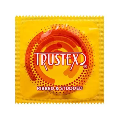 Trustex Ribbed Studded 100 Pack