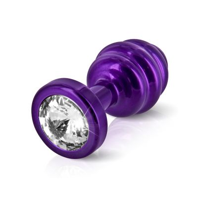 Anni Ano Ribbed Butt Plug Purple 35mm