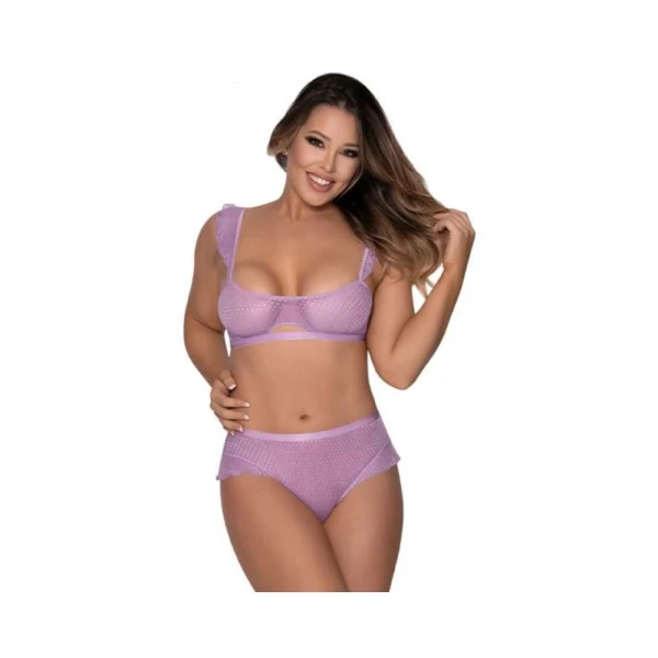 Magic Silk Girl Next Door Bralette & Panty Black Queen Size
