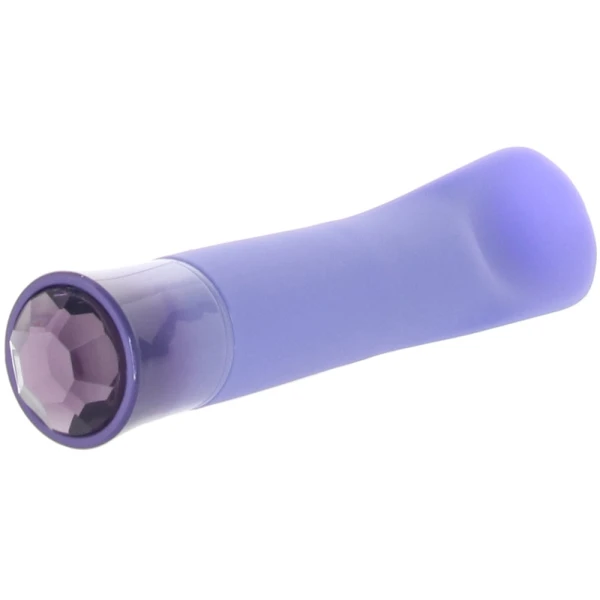 Oh My Gem Enrapture Rechargeable Waterproof Silicone Warming Clitoral Vibrator By Blush - Tanzanite