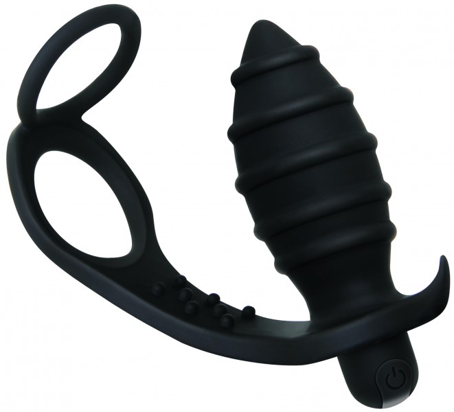 Vibrating Cock Ring + Butt Plug