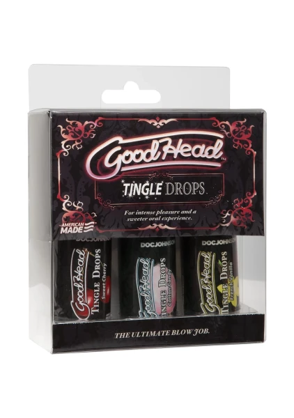 GoodHead™ - Tingle Drops - 3-Pack (Sweet Cherry, Cotton Candy, French Vanilla)